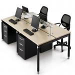 Customized Size Office Furniture Partitions / Wooden Modular Office Workstation for sale