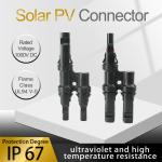 CE 1000V 2 To 1 T/Y Branch Connectors Cable Splitter Coupler For Solar Panel for sale