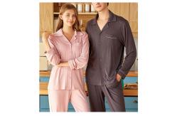China Fibers Lace Fabric Women Pajamas Sleepwear Knitted Sleep Wear House supplier
