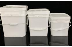 China Versatile Square Plastic Pail 1.2 Kg for Various Applications supplier