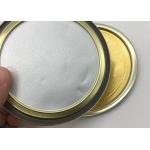 Durable Aluminium Foil Lids / Metal Or Paper Can Easy Pull Tab Lid