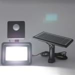 Solar Powered Outdoor 80 Led Security Light With Motion Sensor for sale