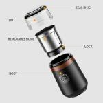 Parsley Cinnamon Mini Electric Espresso Maker , 70g Capacity Auto Grind Coffee Maker