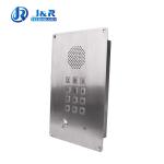 Flush mounted steel telephone with fully keypad for elevator , clean room for sale