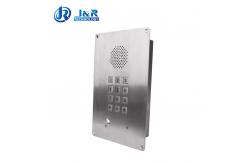 China Flush mounted steel telephone with fully keypad for elevator , clean room supplier
