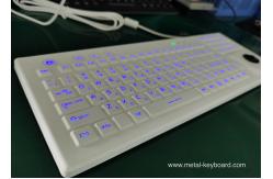 China PS2 Rubber Industrial Silicone Keyboard Ruggedized Backlight With Trackball Mouse supplier