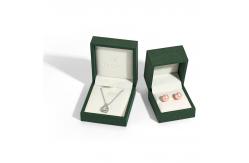 China Luxury Engagement Ring Earring Necklace Storage Box With Custom Logo And Design supplier