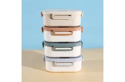 China Office Worker Student Microwave Plastic Lunch Boxes With Cutlery supplier