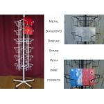 24 Landscape Wire Book Display Stands / Greating Card Wire Book Rack Display for sale