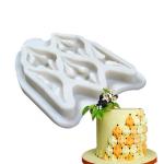 Food Grade 3d Silicone Moulds , Diy Cake Decorating Fondant Molds for sale