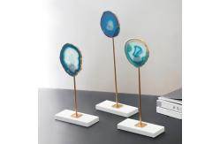 China Contemporary Marble Base tabletop Agate Decorative Art Craft supplier