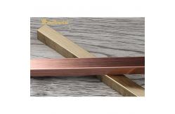 China Rose Bronze Brushed U Shape Stainless Steel Tile Trim supplier