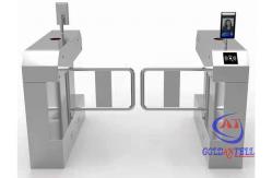 China Anti Crush Optical Facial Recognition Turnstile Swing Barrier Gate For Toilet supplier