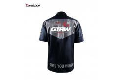 China Breathable Cotton Popline F1 and Motorcycle Racing Shirt with Custom Logo Print supplier