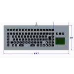 Backlit USB PS/2 Rugged Desktop Metal Keyboard With Function Keys and Touchpad