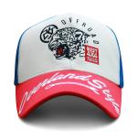 6 Panel Embroidered Baseball Caps With Metal Buckle Soft Or Hard Pre - Curved for sale