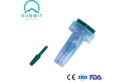 China Button Activated Safety Lancet 21G 1.8mm For Comfortable Blood Sampling supplier