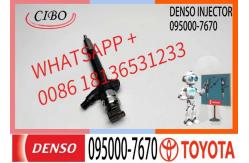 China Hilux diesel Injector 23670-0R030 23670-0R140 23670-0R190 095000-7670 supplier