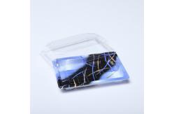 China Recyclable Disposable Plastic Sushi Tray OEM With Anti Fog Lid supplier