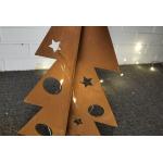 China Laser Cut Christmas Decoration Craft Metal Christmas Tree Decor Garden Ornaments manufacturer
