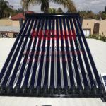 Black Frame Solar Collector 10-30tubes Heat Pipe Solar Thermal Panel for sale