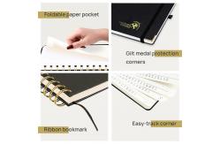 China Tiny Hardcover Weekly Planner With Hourly Schedule Monthly Tabs supplier