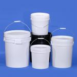 Silk Screen Printing 1L-50L Plastic Pail Pack PP Bucket with Lid and Iron Metal Handle for sale