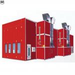 Controlled Air Distribution Big Size Spray Booth With Square Tube Welding Aluminum Frame Small Portable Paint Booth for sale