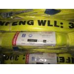 Green Polyester Webbing Sling With 10 1 Safety Factor And Flat Eye End Fittings for sale