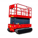 2 Ton Electric Lifts Working Platform Self Propelled Scissor Crawler Lift for sale