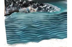 China Artwork Monolithic Tempered Glass supplier