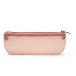 Tasteless Nontoxic Silicone Makeup Brush Bag , Leakproof Silicone Cosmetic Pouch for sale