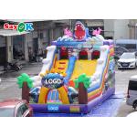 Commercial Inflatable Slide Cartoon Pvc Inflatable Bouncer Slide Children Bounce Castle Fun Slide Obstacle Course for sale