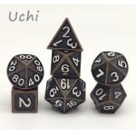 Manual Grinding Metal RPG Dice Odorless Nontoxic Black Color for sale