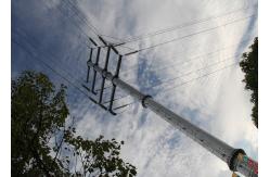 China 10mm Galvanized Steel ASTM A36 Utility Power Poles supplier