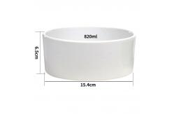 China 5'' 6'' Coated Ceramic Sublimation Dog Bowl Blanks Sublimation Pet Bowls supplier