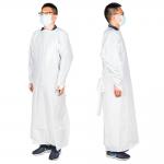 Non Sterile Disposable Plastic Apron with Long Sleeves and Thumb Loop​ for sale