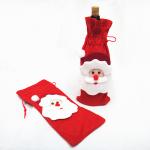 Christmas santa bag for Red Wine Bottle Cover for sale