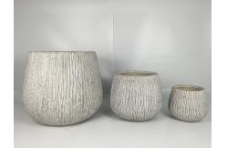 China Frost Resistant Fiber Clay Planter Waterproof And Fireproof supplier
