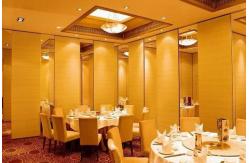 China Easy Operable Top Hanging Folding Sliding Partition Walls for Hotel supplier