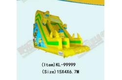 China Children Fun Park Yellow Inflatable Minions Slide For Rentals supplier