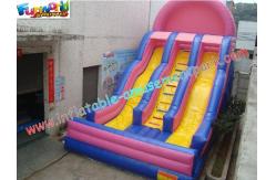 China Popular Commercial Inflatable Slide Double Line , Giant Slide Toys supplier