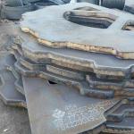 Q345R Material Carbon Steel Flame Cutting Parts With 25000 Tons Monthly Capacity