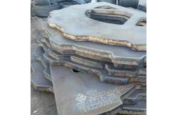 China Q345R Material Carbon Steel Flame Cutting Parts With 25000 Tons Monthly Capacity supplier