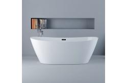 China Modern Acrylic Freestanding Bathtub Oval Shape Fresh High Glossy supplier