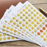 Eco Friendly Custom Decorative Stickers Glassine Bottom Cute Stationery Stickers for sale