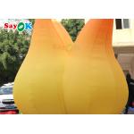 Event Decoration 5m Inflatable Flame Model With LED Light