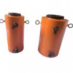 60T 100T Hydraulic Cylinder Jack Single Acting Steel Construction for sale