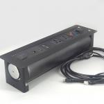 Office Furniture Flip Up Tabletop Power Socket For Meeting Room Table for sale