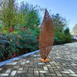 Abstract 0.3m Modern Metal Garden Sculptures 5.1ft Corten Art for sale